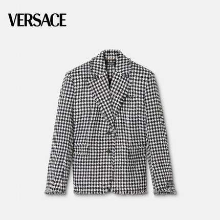 VERSACE Women's fringed tweed suit
