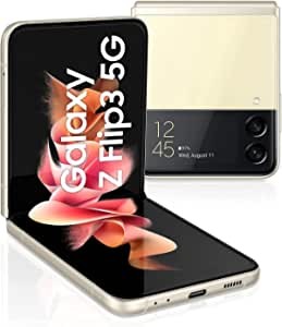 Samsung Galaxy Z Flip3 5G (17.03 cm), Foldable Phone, No Contract, Large 1.9" Display, 256 GB RAM, 8 GB RAM, Cream