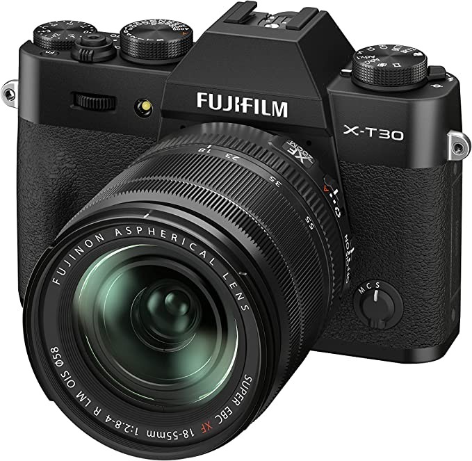 Fujifilm Fuji X-T30 II FUJINON XF18-55mmF2.8-4 R LM OIS camera with lens, black
