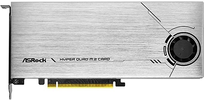 ASRock Ultra Quad Core M.2 PCIE Card GEN4X16 NVME 4XM.2 64GB/S