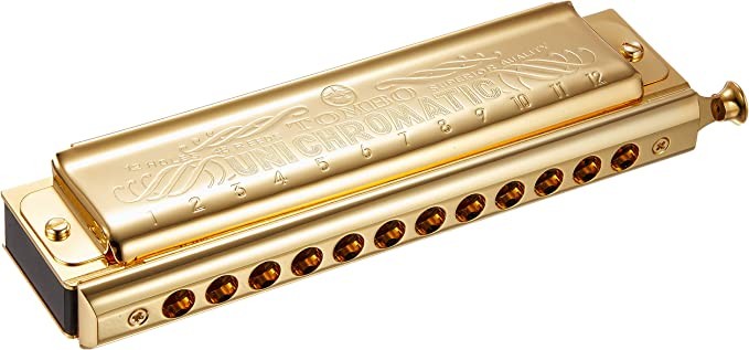TOMBO Tongbao Harmonica Unified Chrome Gold 1248SG
