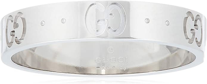 GUCCI Gucci K18 White Gold Icon Ring